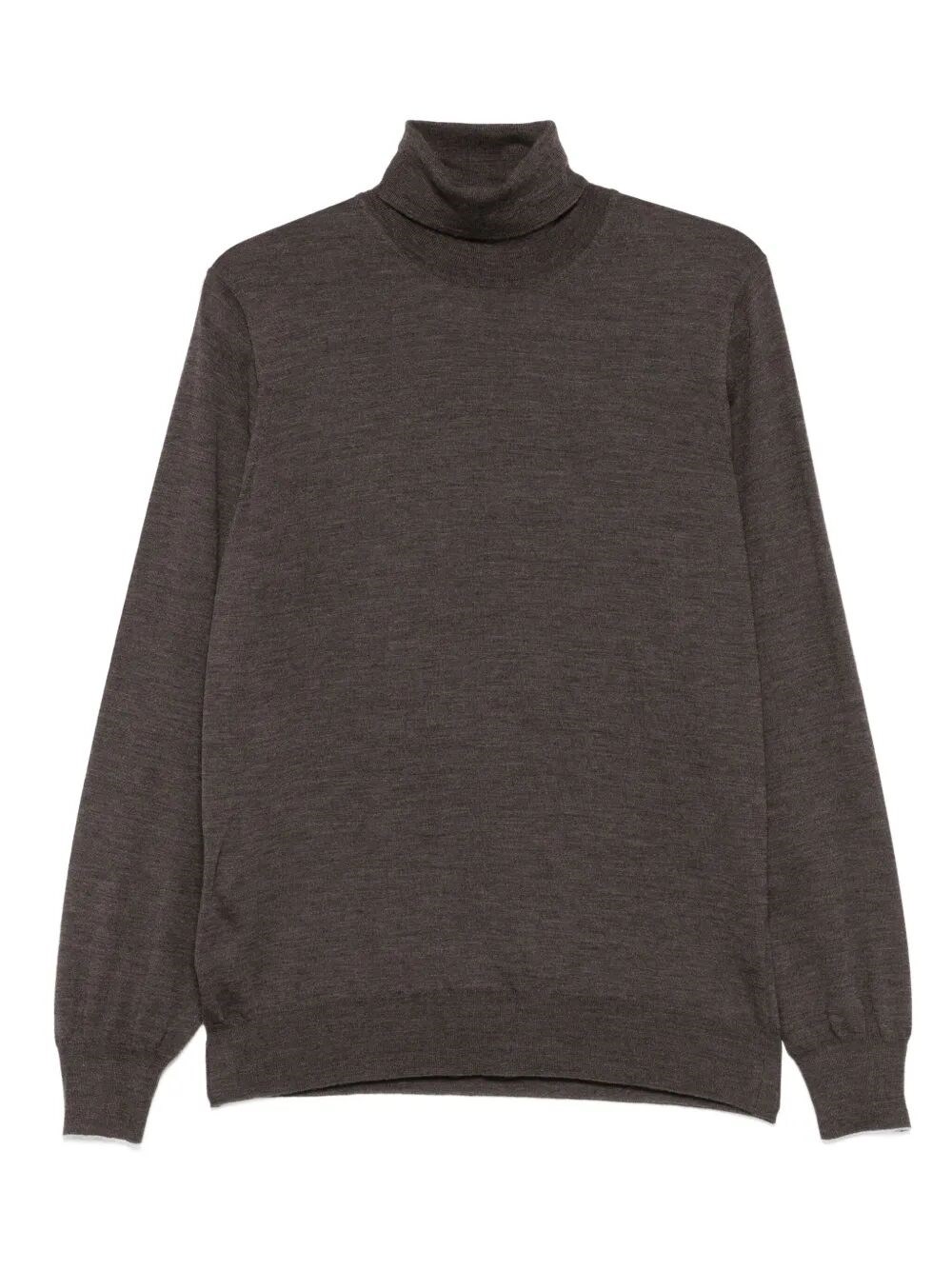 Brunello Cucinelli Wool Blend Turtleneck Sweater Clothing In Brown