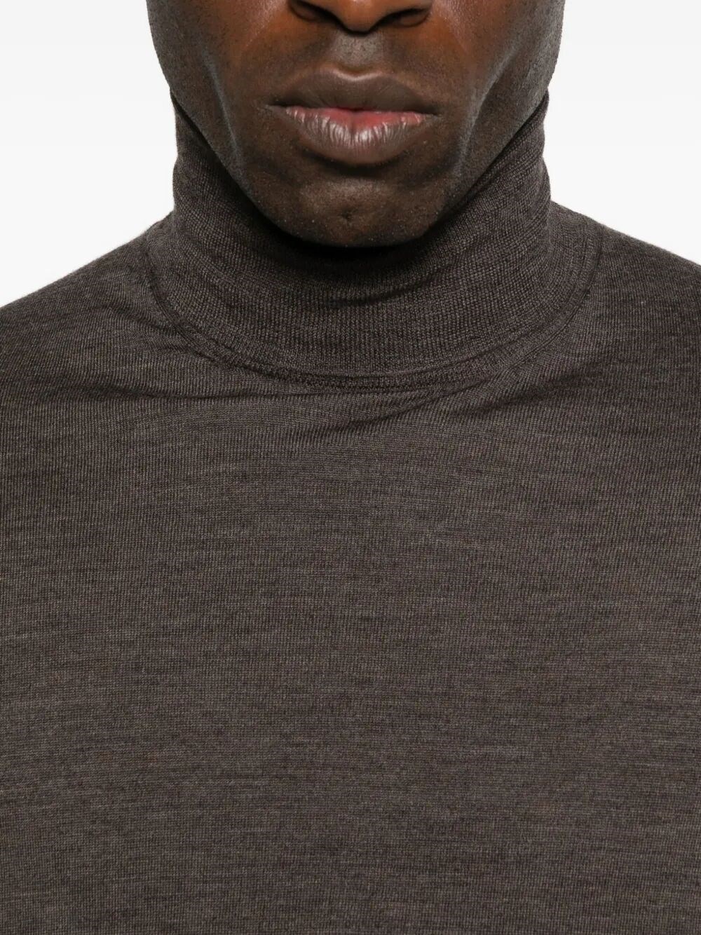 WOOL BLEND TURTLENECK SWEATER