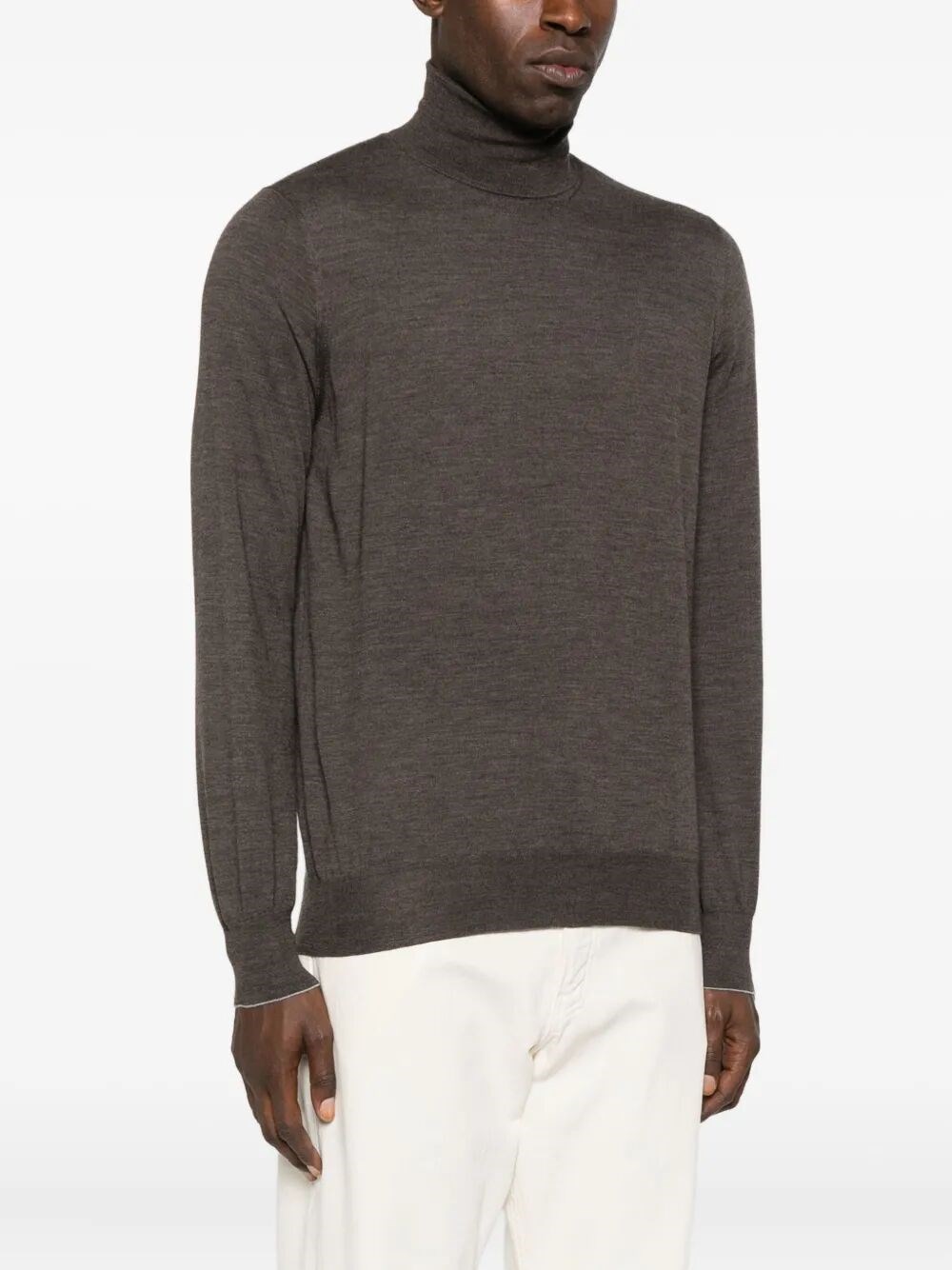 WOOL BLEND TURTLENECK SWEATER