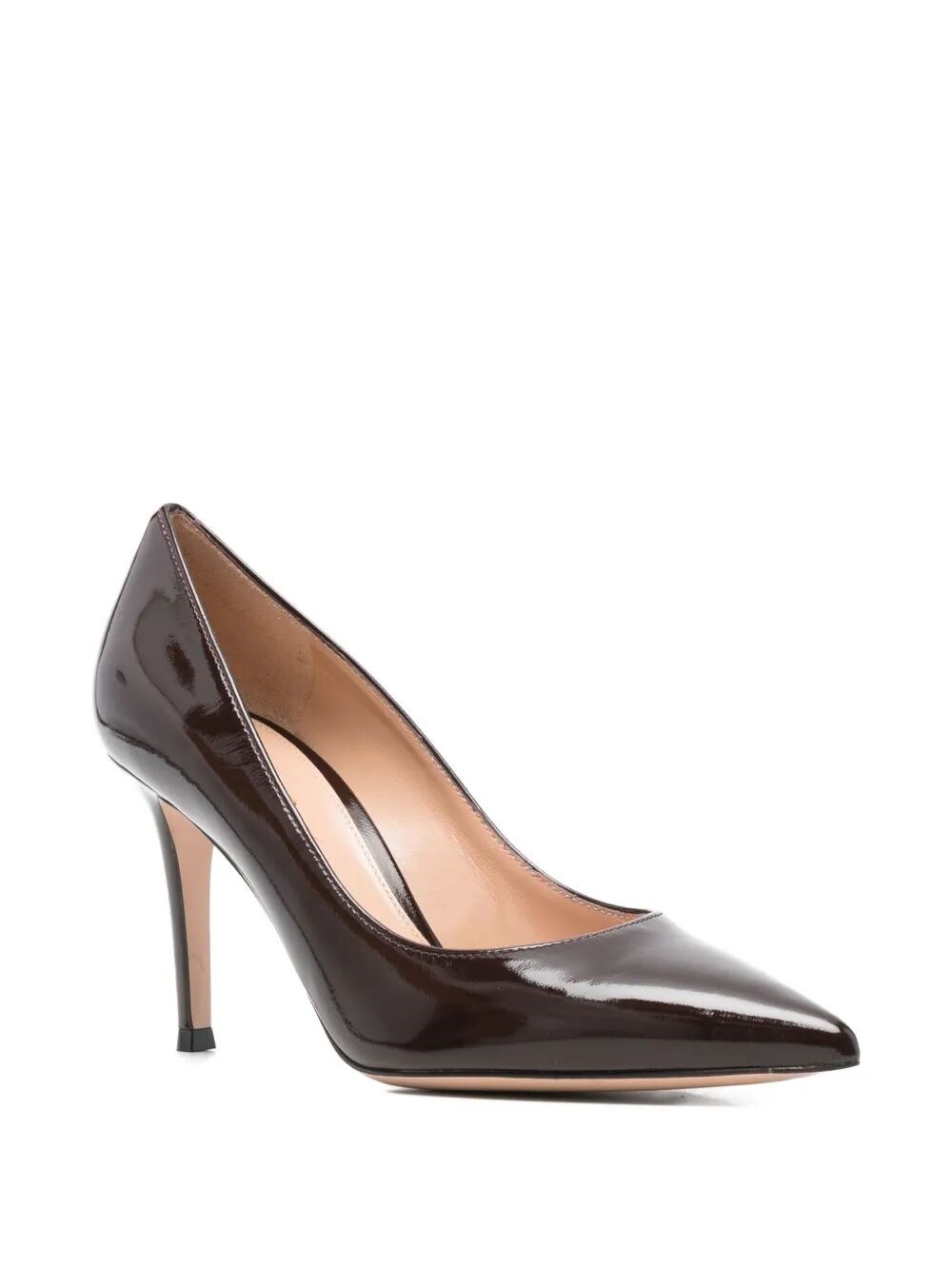 GIANVITO 85 GLOSSY NAPPA LEATHER PUMPS