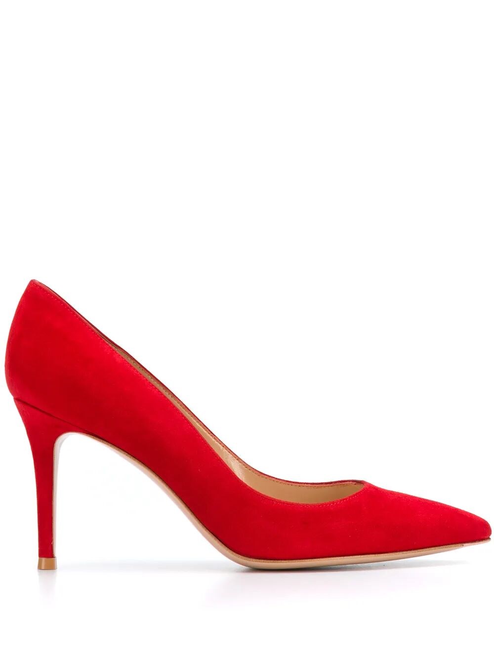 Gianvito Rossi Gianvito 85 Suede Pumps Shoes In Red