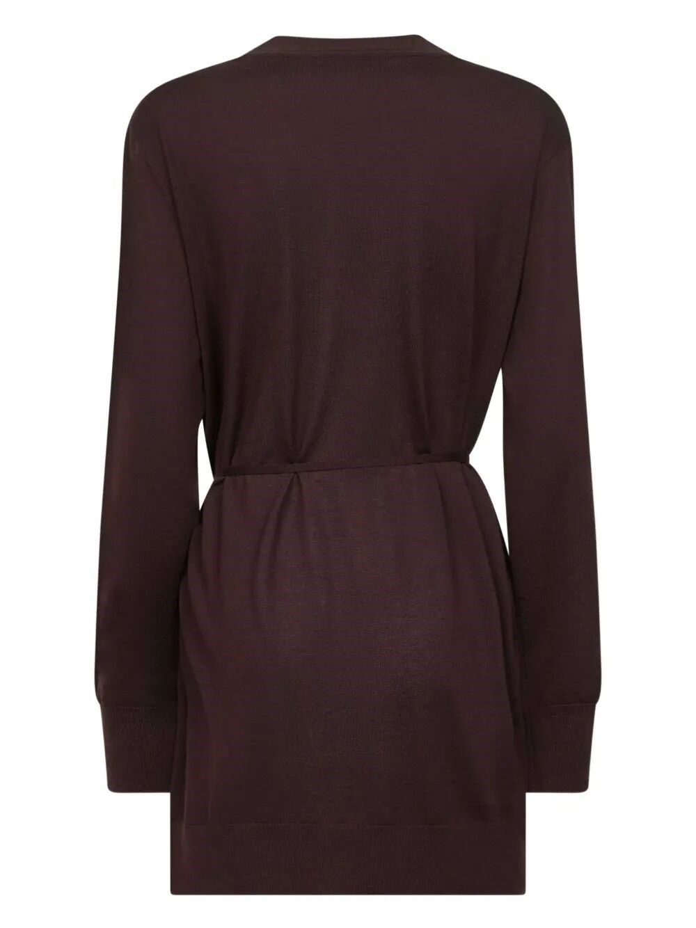 TIBATI LONG CARDIGAN WITH THIN BELT