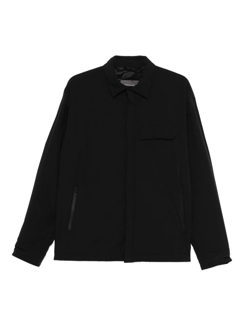 Herno Casual Long Sleeve Shirt Jacket In Black