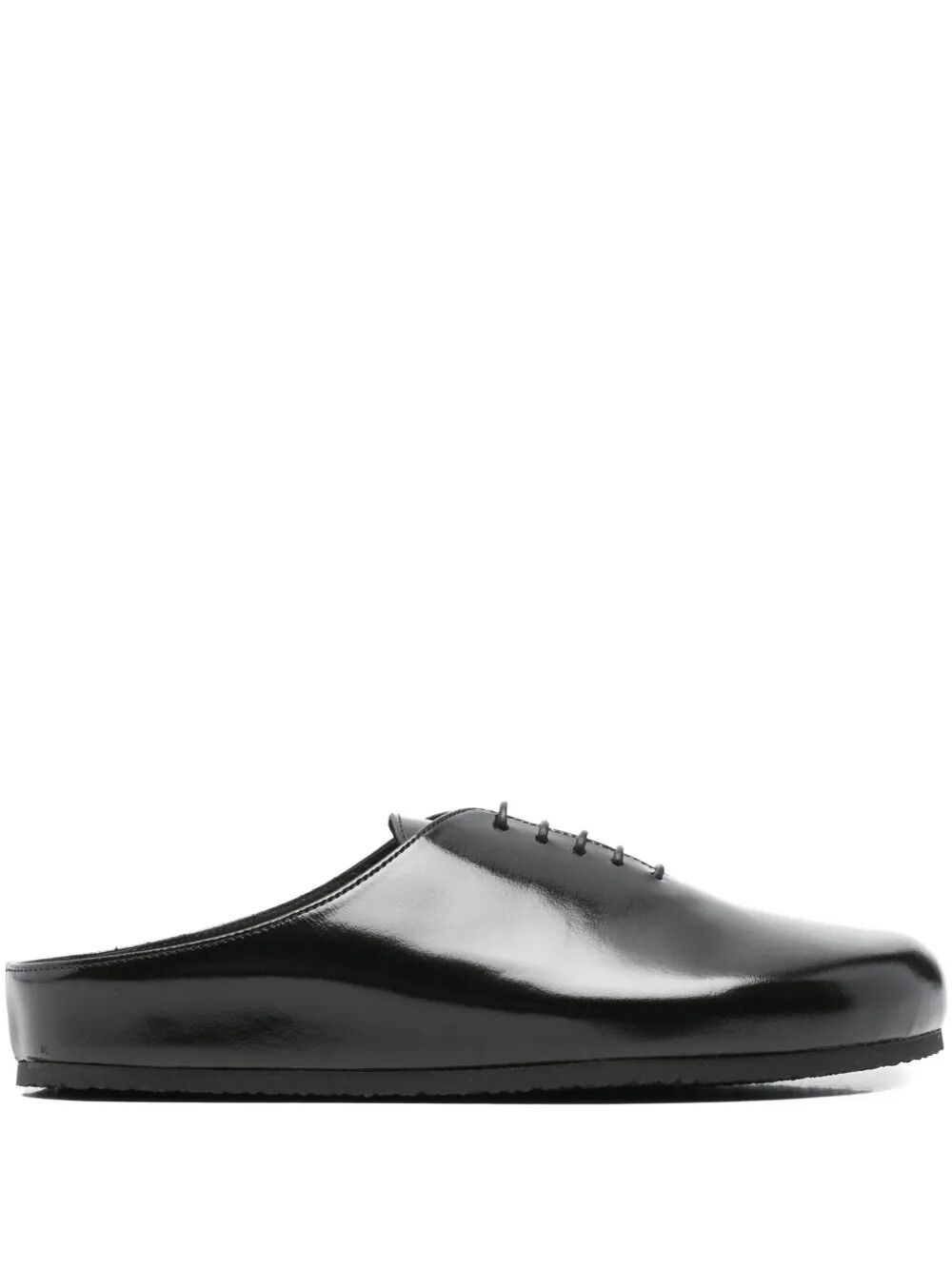 Jacquemus Les Mules Derbie In Patent Leather In Black