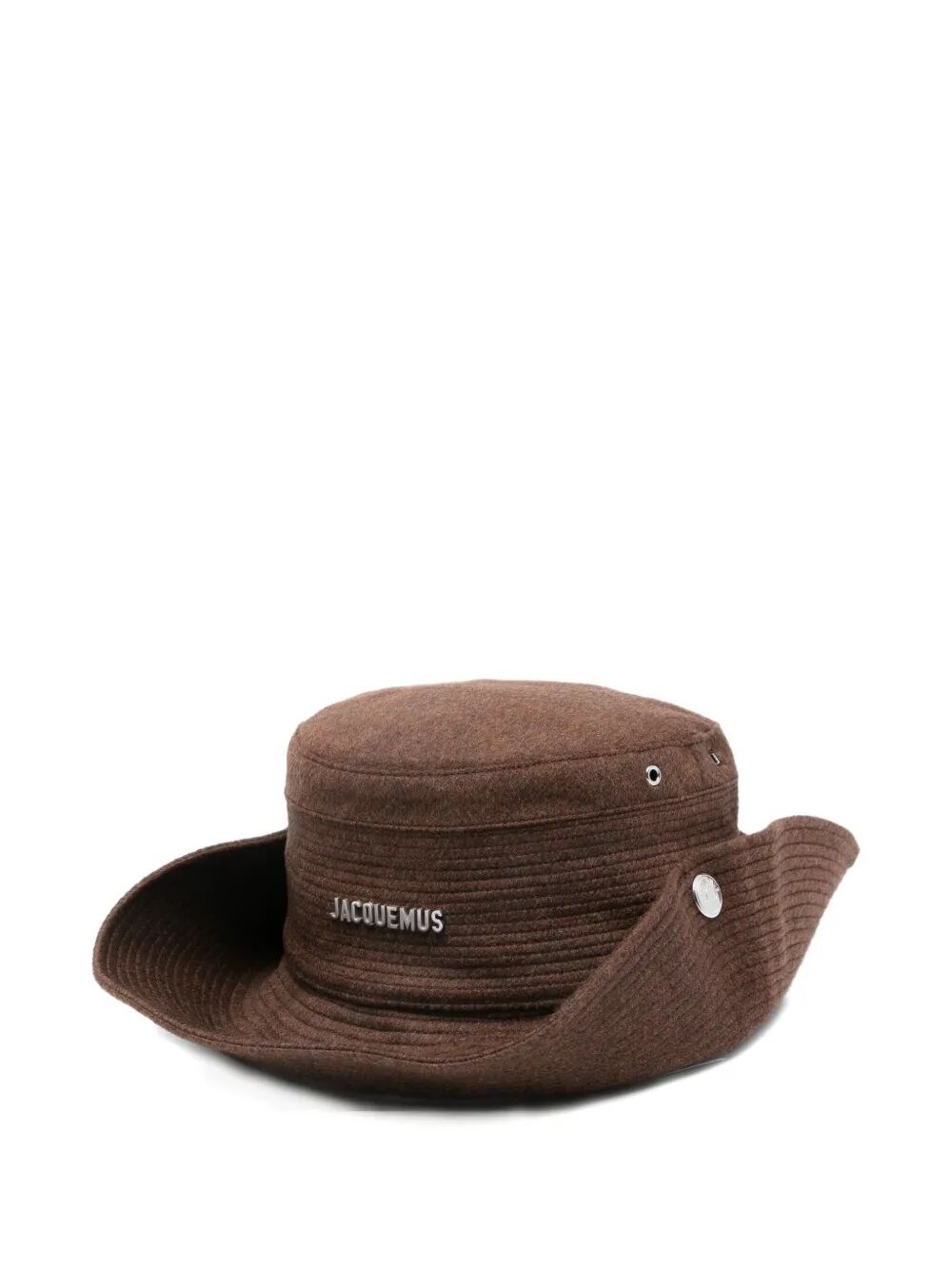 Jacquemus Le Bob De-nimes In Wool Accessories In Brown