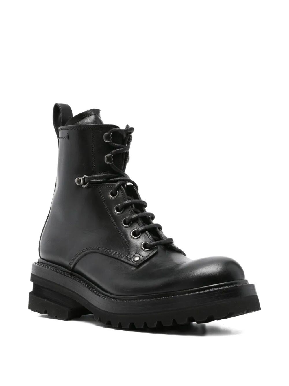ELBA LEATHER MILITARY BOOTS