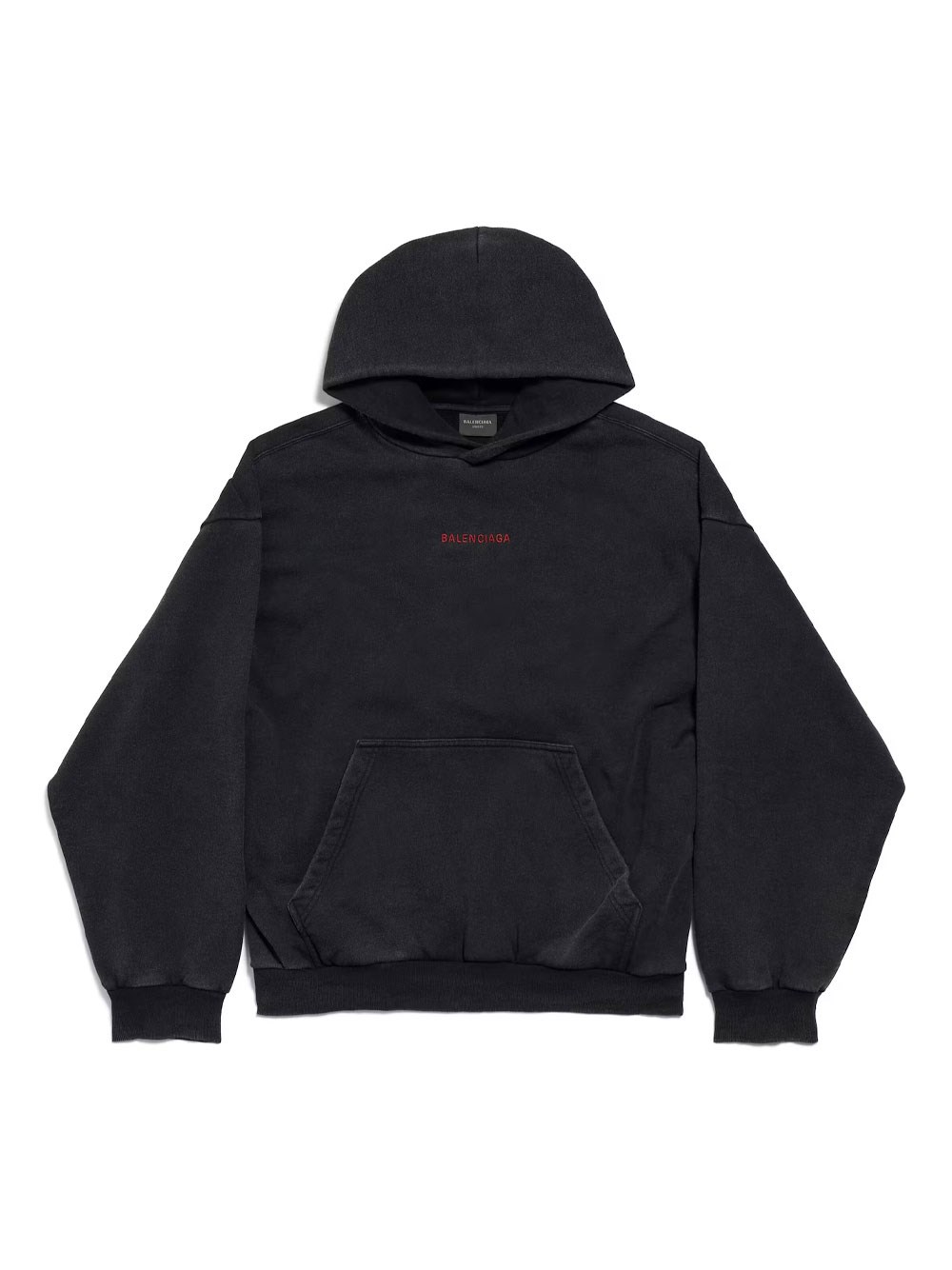 BALENCIAGA BACK MEDIUM FIT HOODIE IN FADED FLEECE
