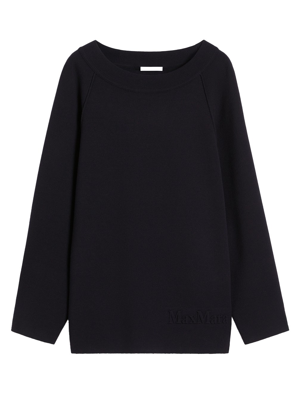 Max Mara Knitwear With Button Detail And Raglan Sleeves In Blue