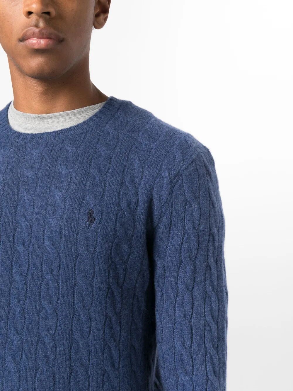 CABLE-KNIT WOOL-CASHMERE JUMPER