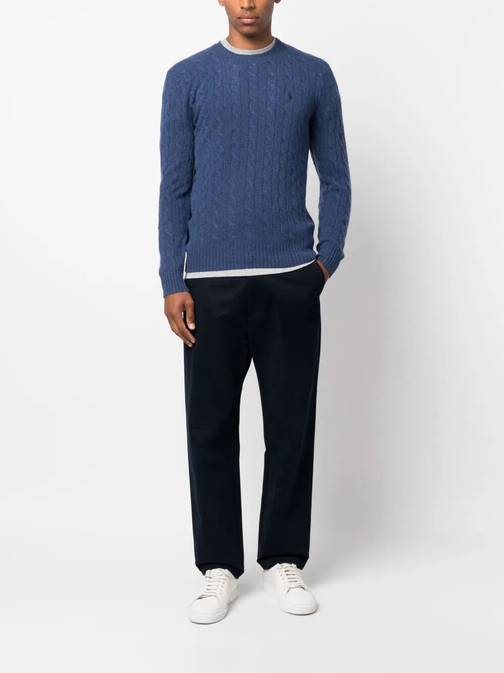 CABLE-KNIT WOOL-CASHMERE JUMPER