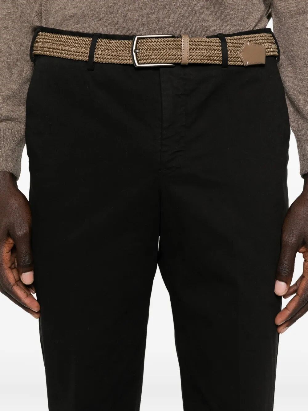 MASTER TAPERED LEG COTTON TROUSERS