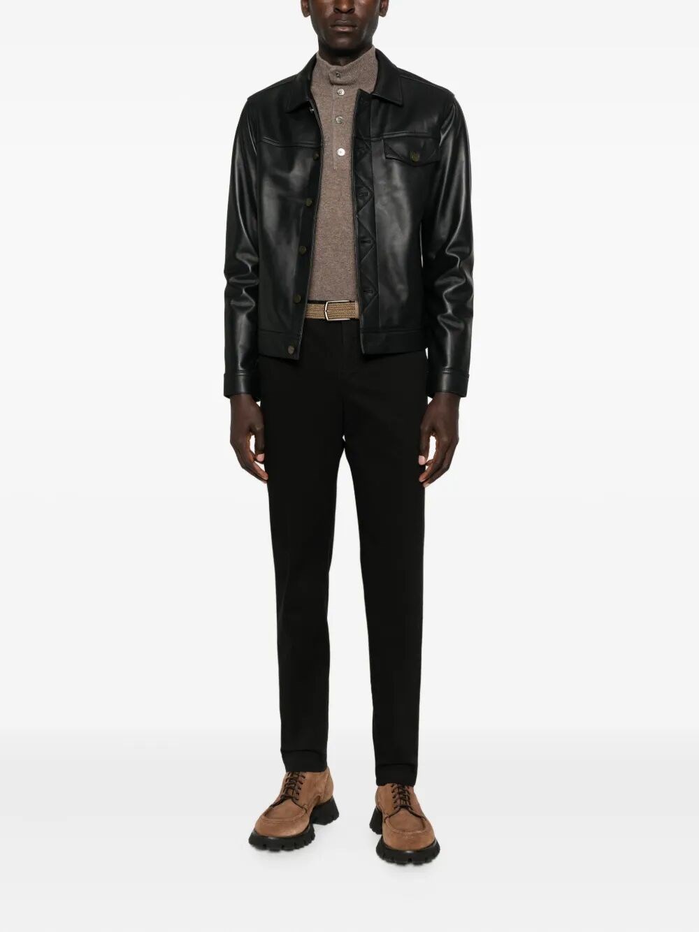 MASTER TAPERED LEG COTTON TROUSERS