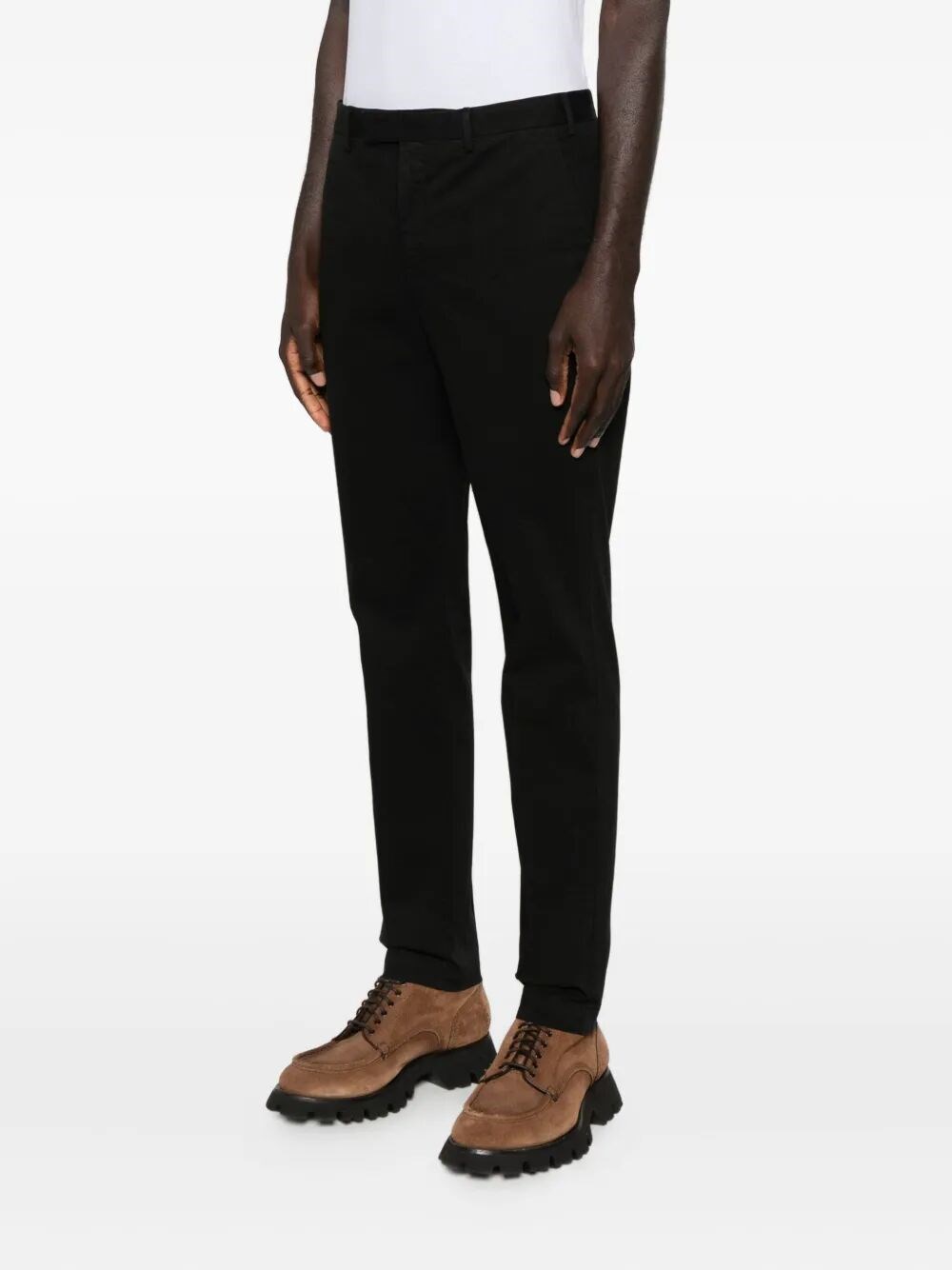 MASTER TAPERED LEG COTTON TROUSERS