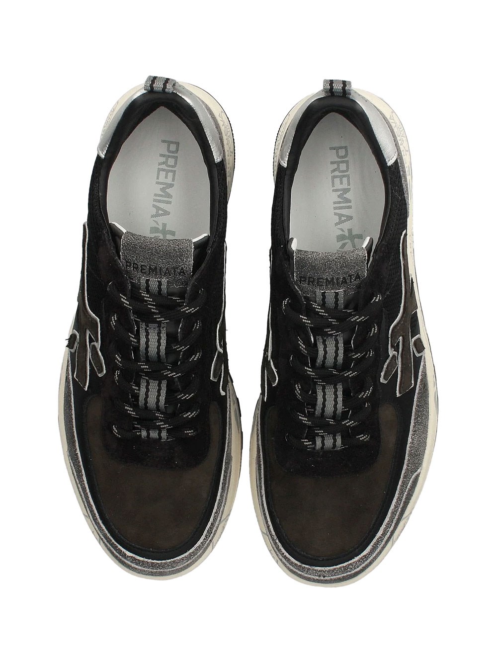 NOUS MESH AND SUEDE SNEAKERS