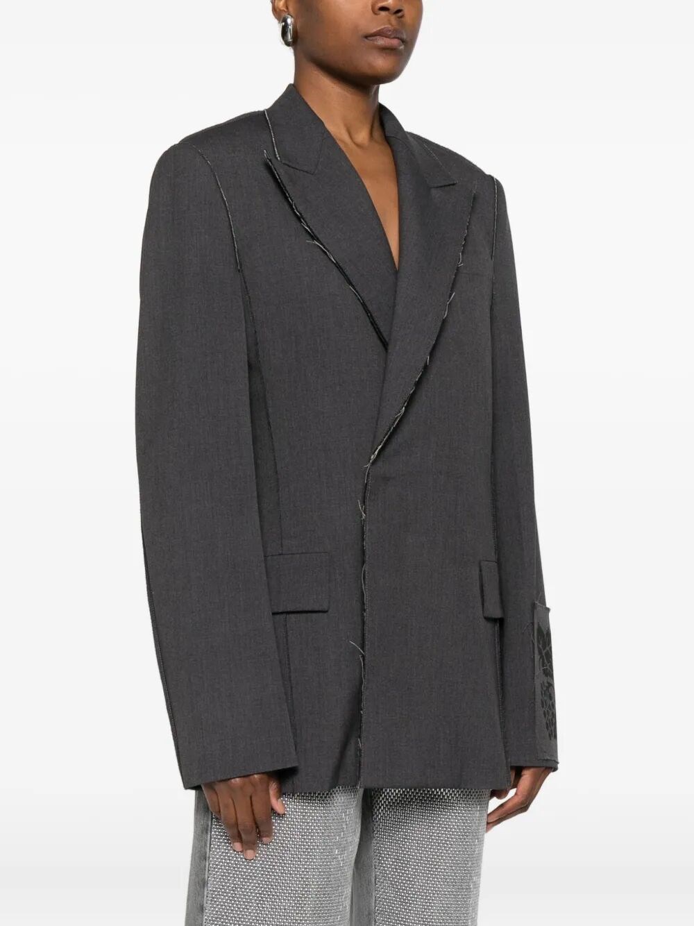 RAW CUT DOUBLE-BREASTED JACKET