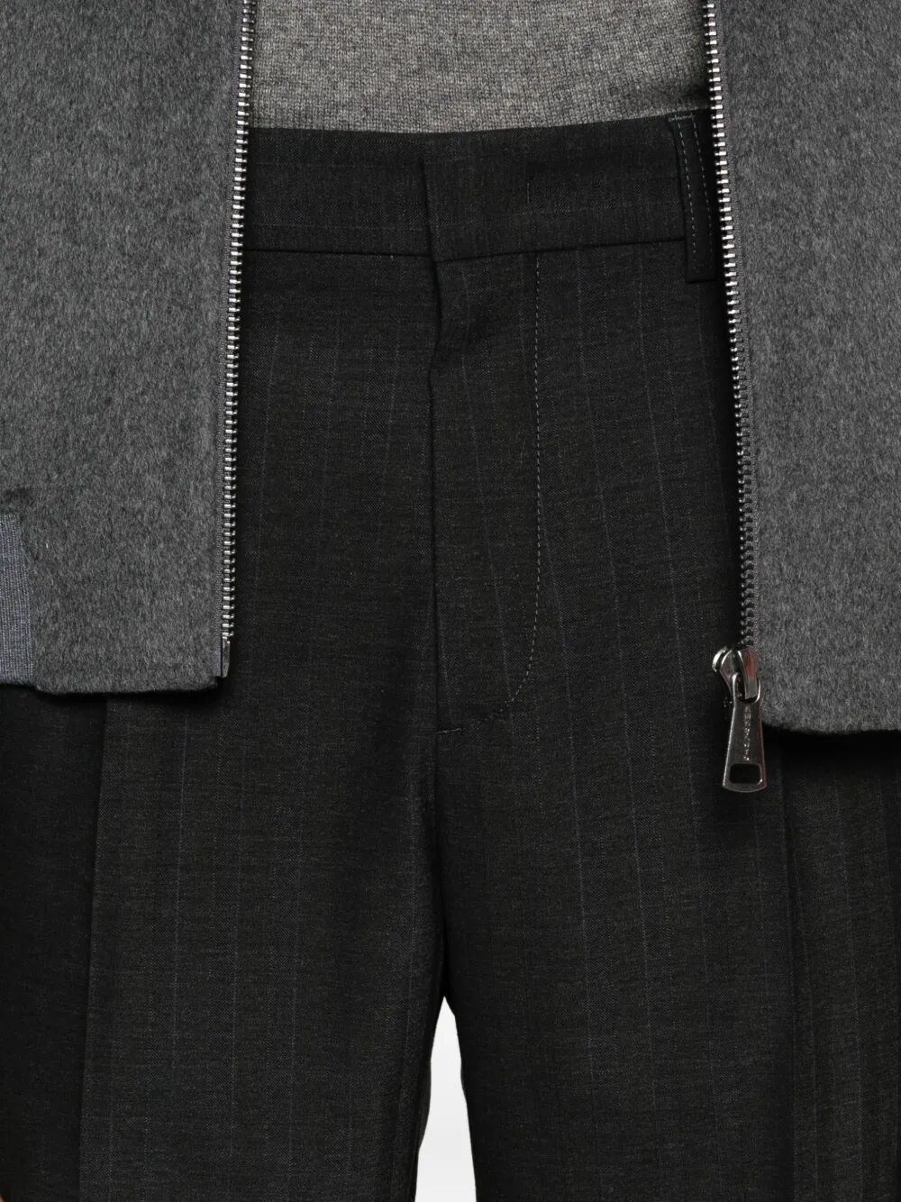 CAMBRIDGE TAPERED-LEG WOOL TROUSERS