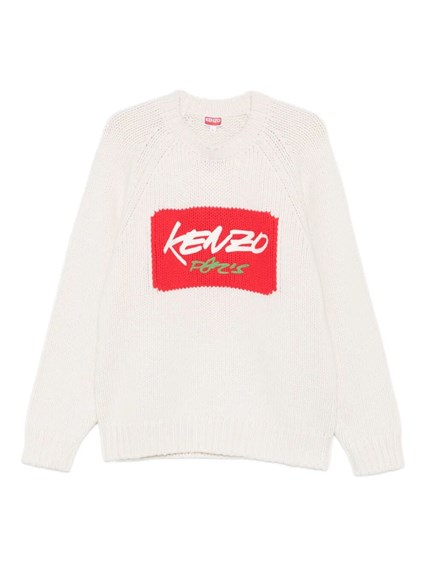 Kenzo `kenzo x futura 2000` embroidered wool knitted jumper