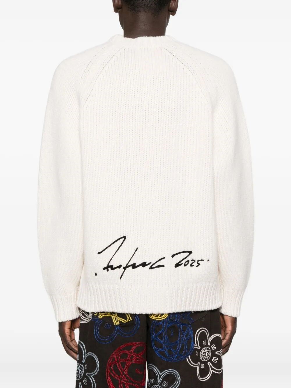 `KENZO X FUTURA 2000` WOOL JUMPER WITH GRAFFITI TYPOGRAPHY 