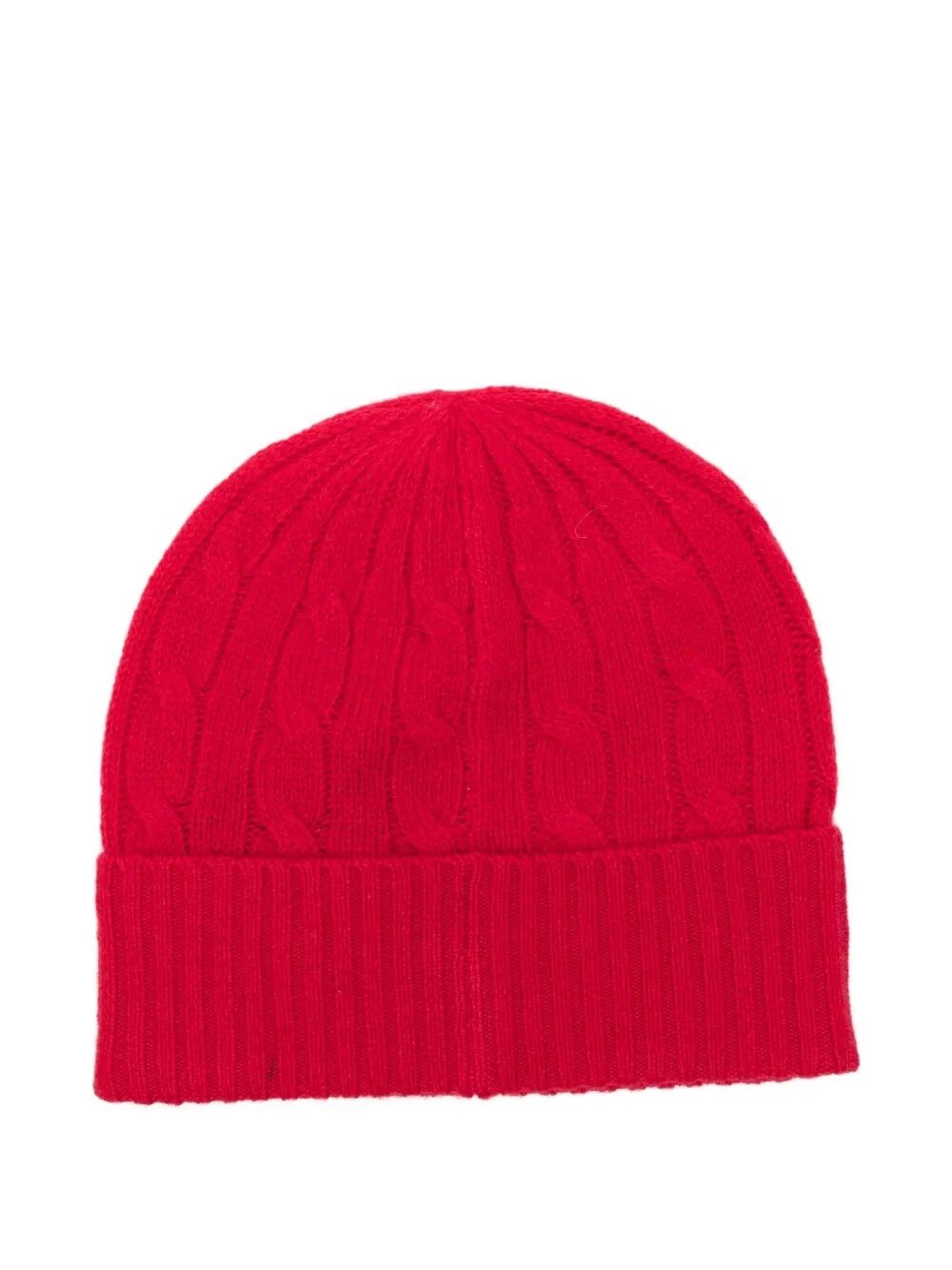 CABLE-KNIT WOOL AND CASHMERE BEANIE