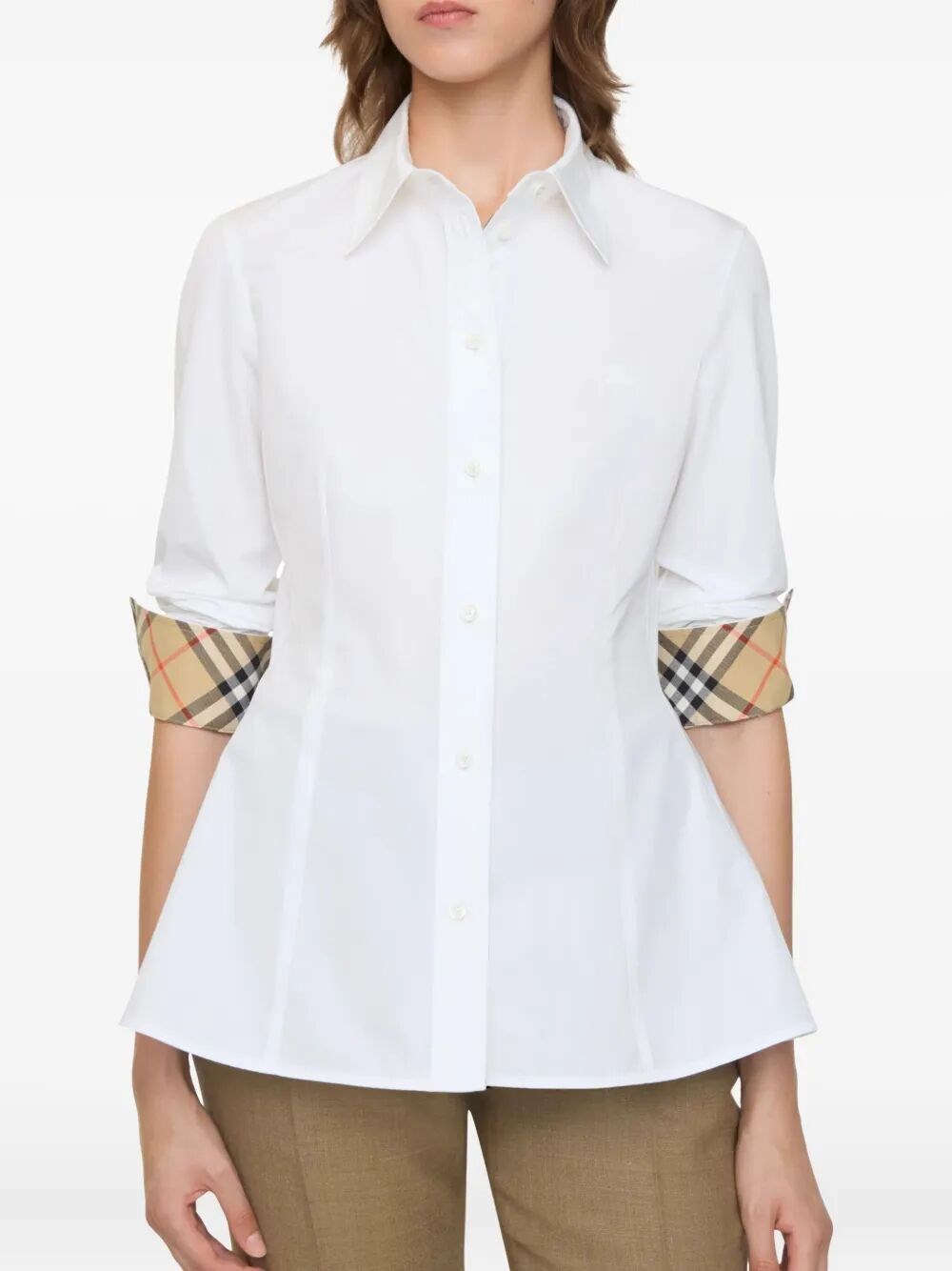 ELIZA COTTON SHIRT WITH DROP WAIST