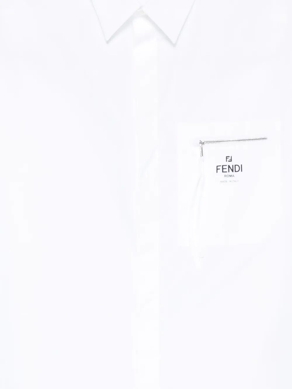 BOXY FIT COTTON SHIRT WITH ZIP POCKET