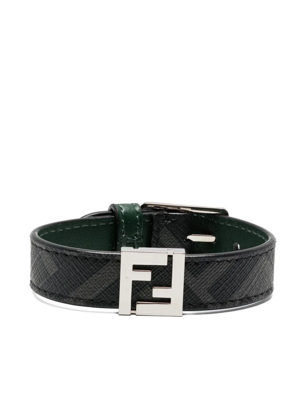 Fendi Reversible Bracelet Adjustable Length In Black