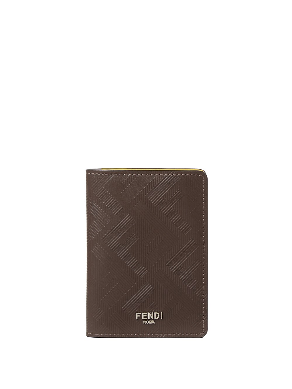 Fendi Shadow Card Holder Accessories In Brown