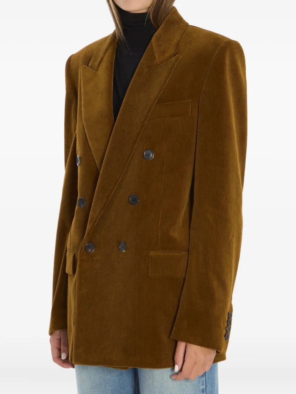 CORDUROY DOUBLE-BREASTED JACKET