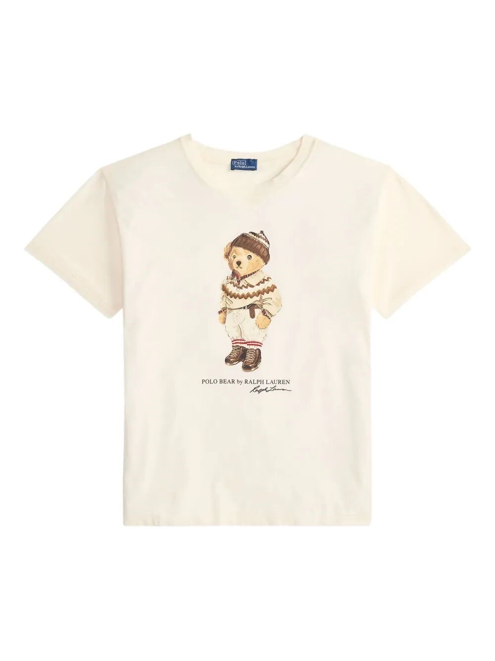 Polo Ralph Lauren Polo Bear Cotton Jersey T-shirt Clothing In Neutral
