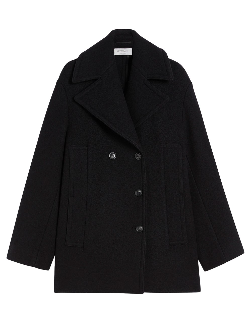 Sportmax Double-breasted Coat Front Pockets In Multi