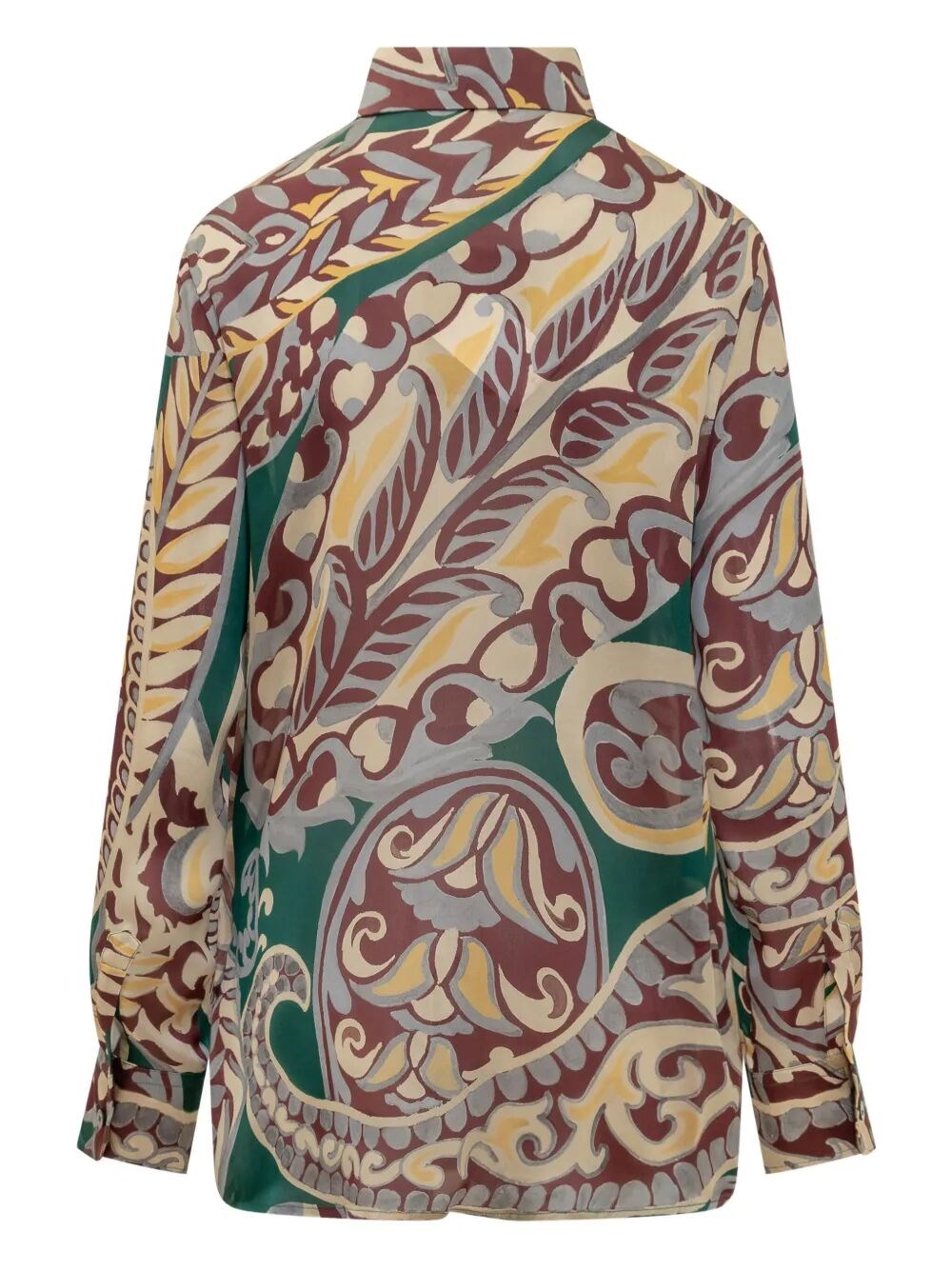 PAISLEY-PRINT SILK SHIRT
