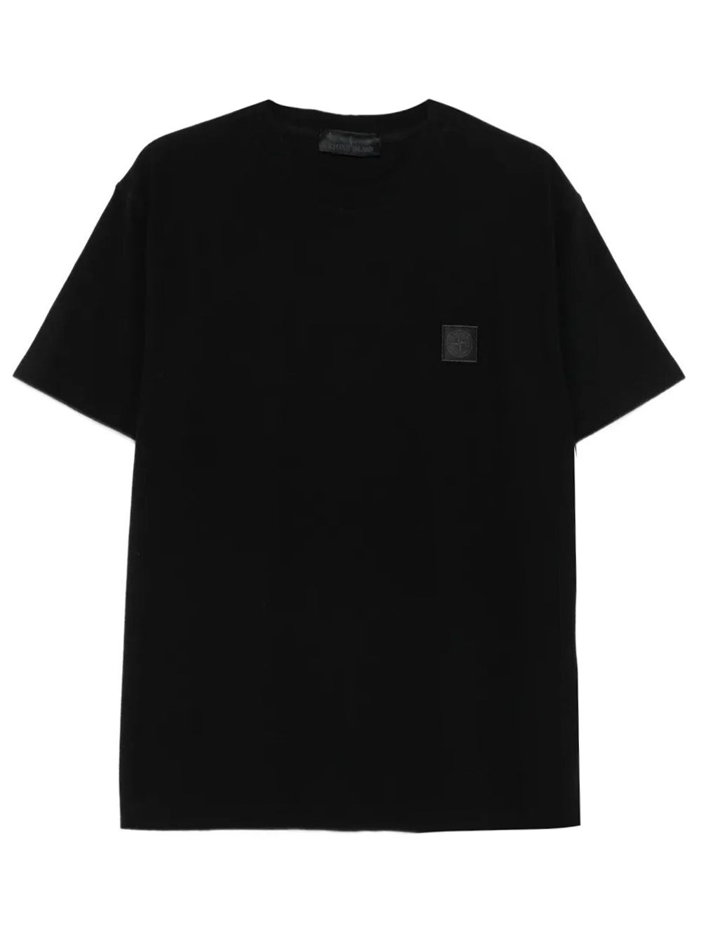 Stone Island Ghost Piece Cotton T-shirt In Black