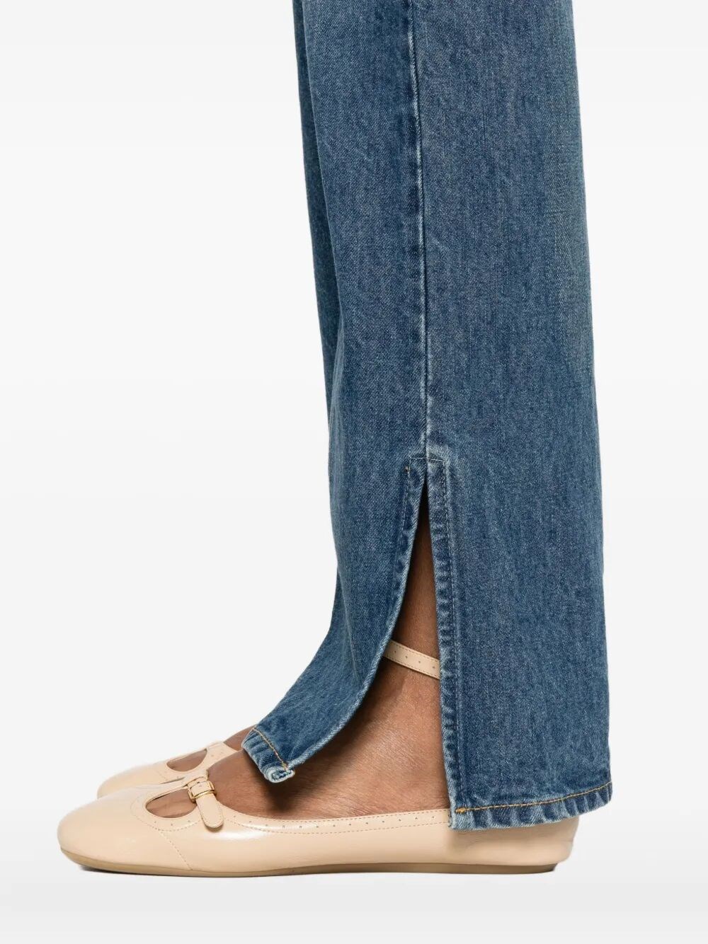 BOOTCUT JEANS WITH SLIT