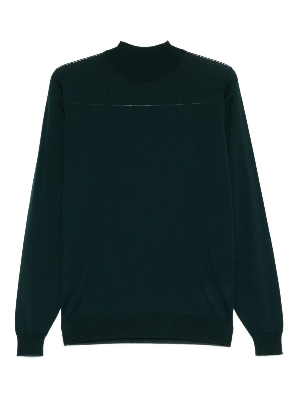 John Smedley Extra Fine Merino Wool Turtle Neck Sweater Clothing In Green