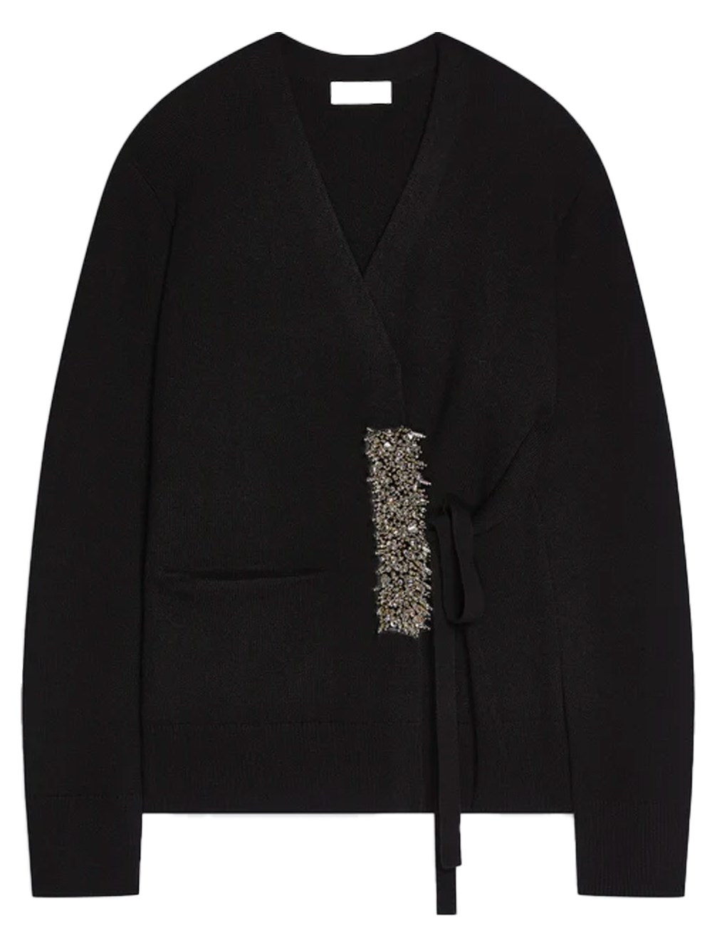 Dries Van Noten Maglione Avvolgente In Cashmere In Black