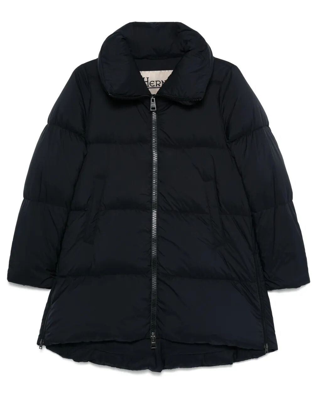 Herno A-shape Down Jacket In Ecoage Clothing In Black