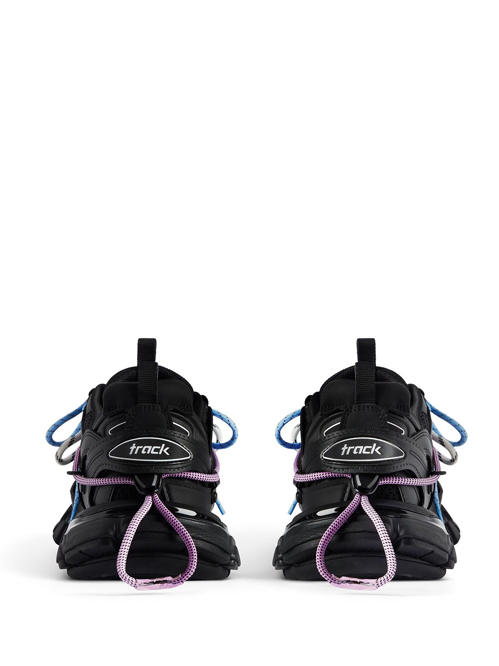 TRACK TRAIL LACES SNEAKER IN BLACK/PINK/BLUE/BEIGE