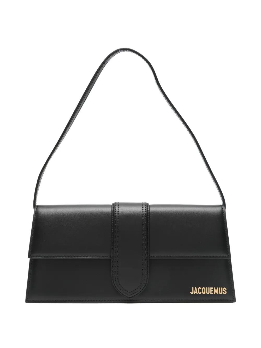 Jacquemus Le Bambino Long In Smooth Leather Bags In Black