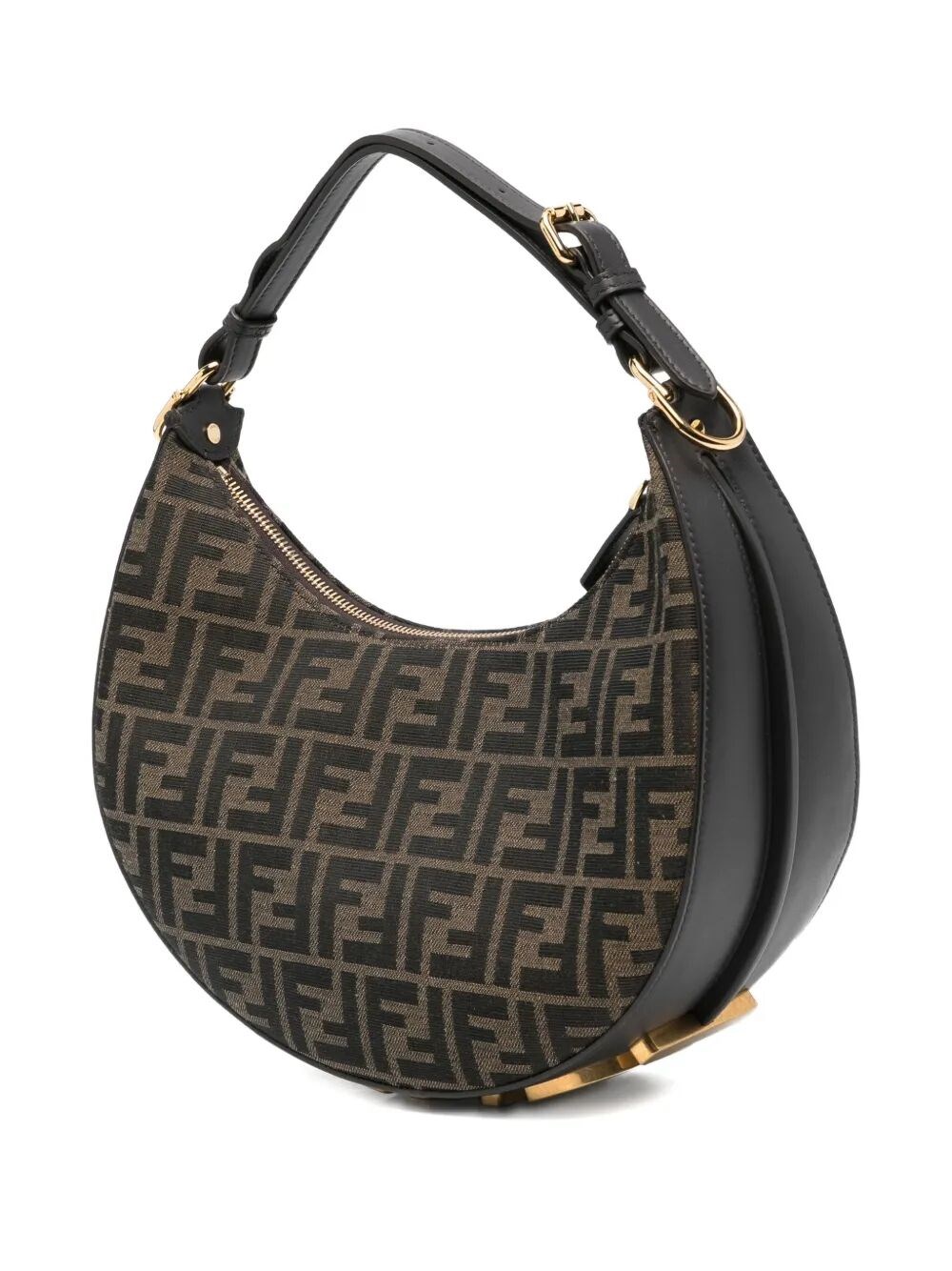 FENDIGRAPHY SMALL FF JACQUARD HOBO BAG 