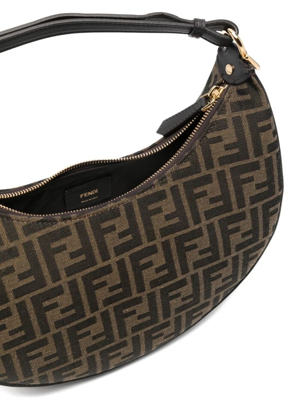 FENDIGRAPHY SMALL FF JACQUARD HOBO BAG 