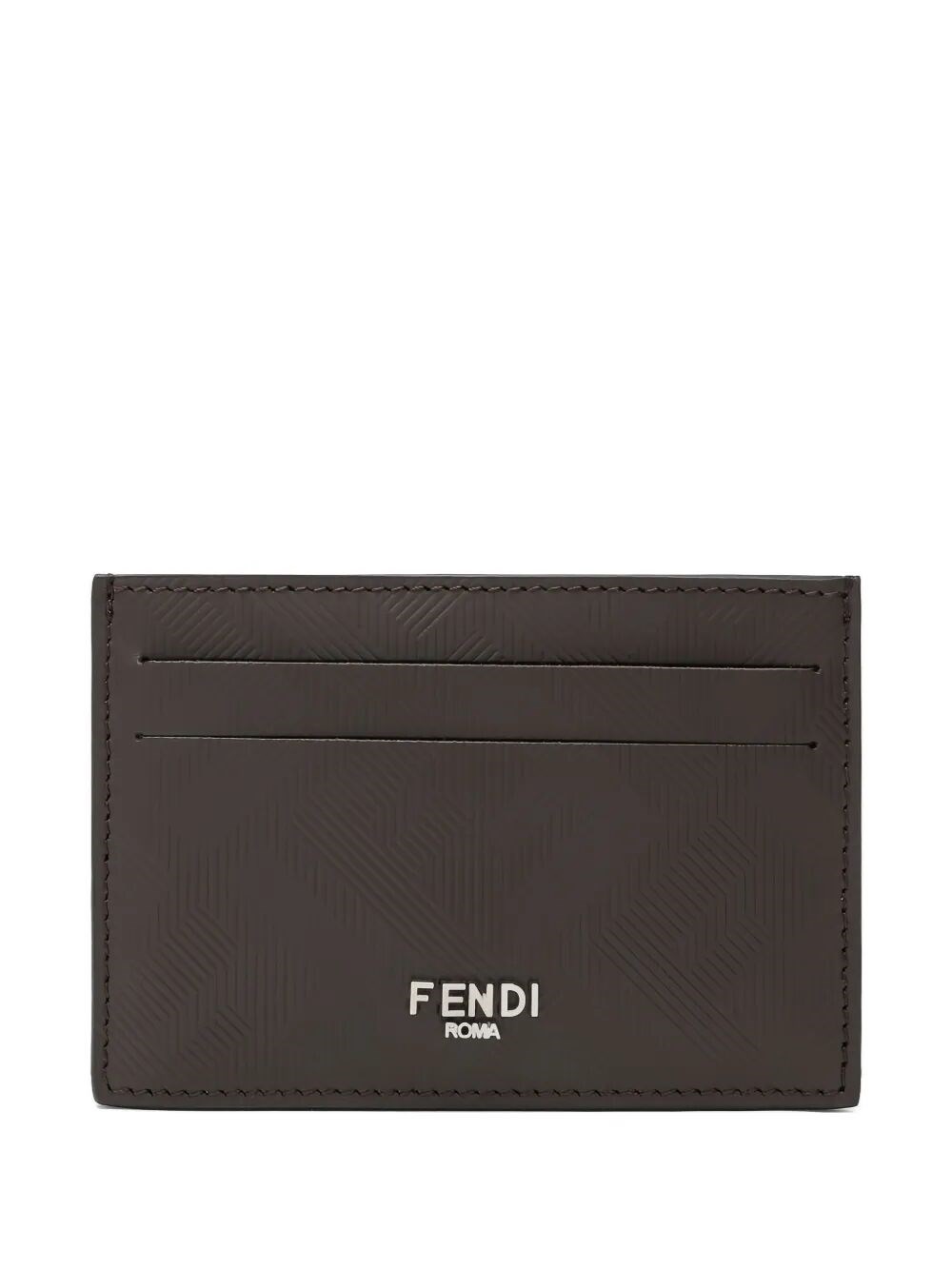 Fendi Shadow Slim Cardholder In Black