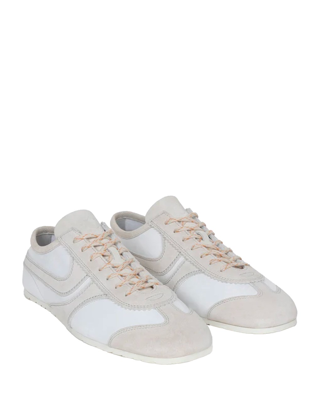 LEATHER SNEAKERS WITH SUEDE INSERTS