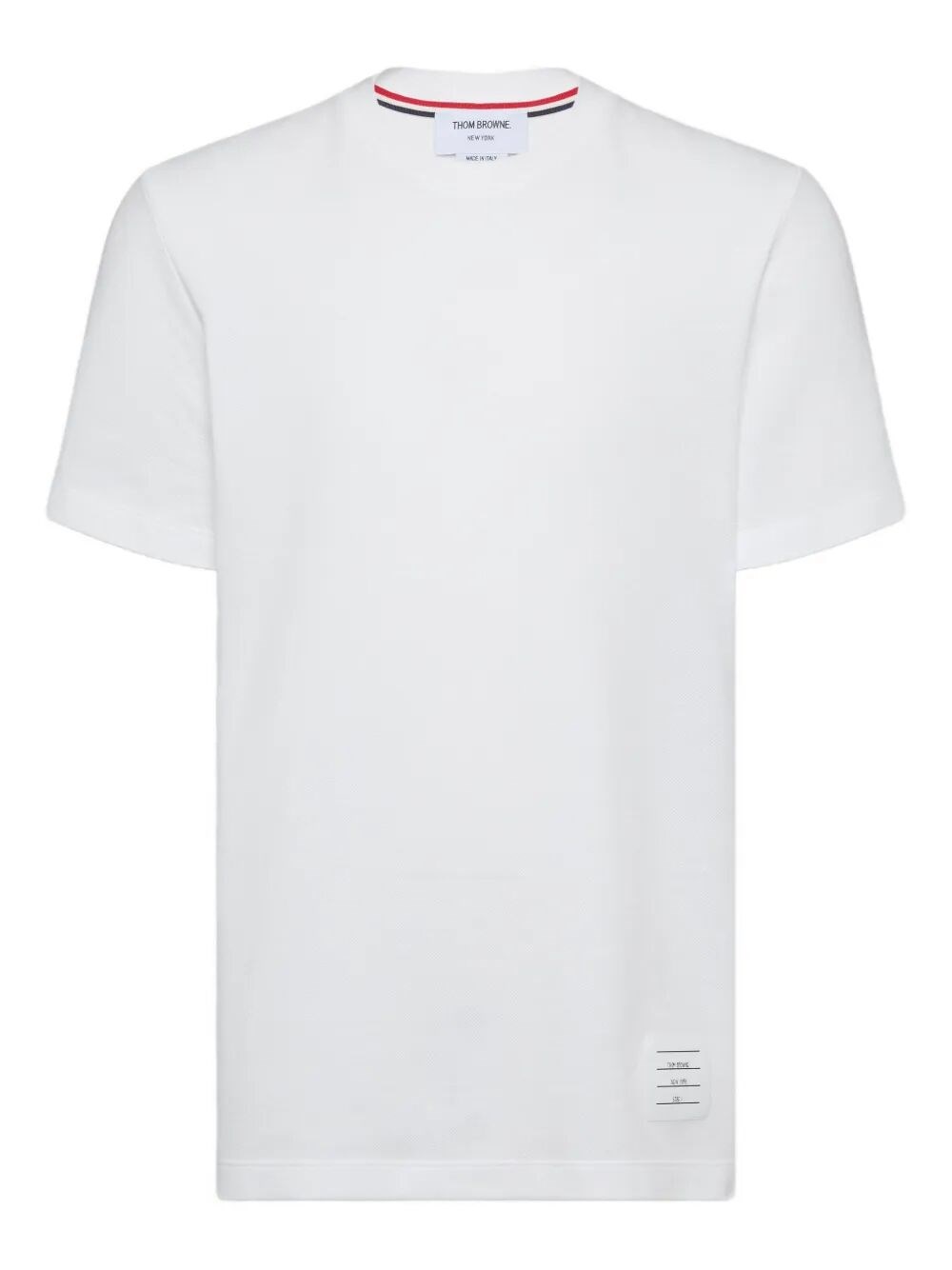 Thom Browne Classic Pique 4-bar T-shirt Clothing In White