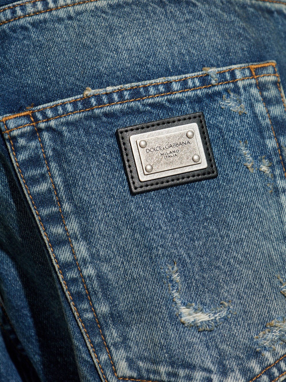 DOUBLE-WAIST VINTAGE EFFECT JEANS