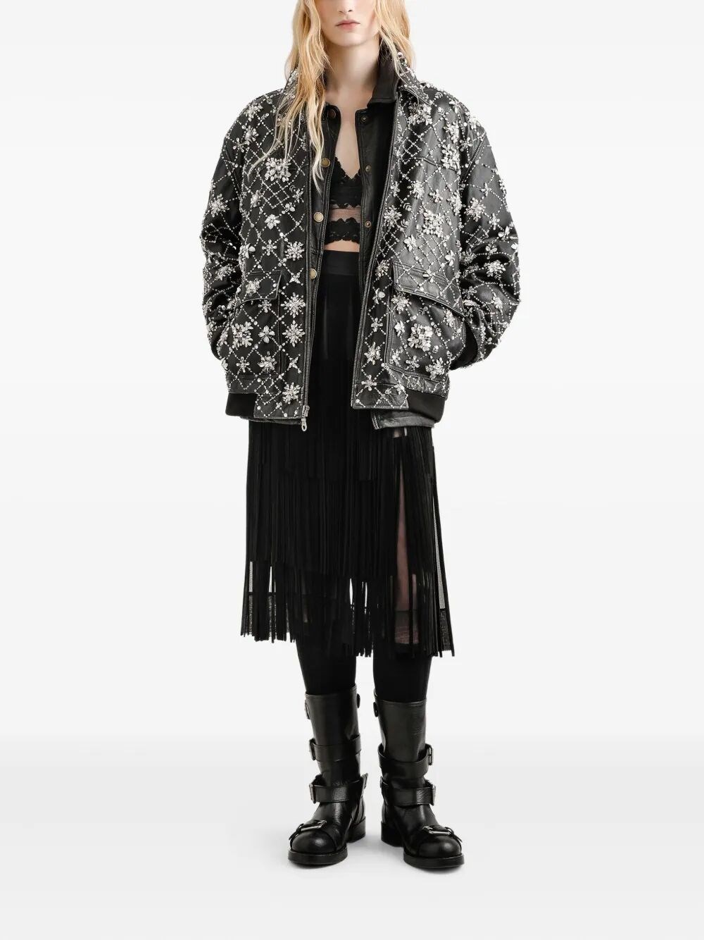 SILK ORGANZA MIDI SKIRT