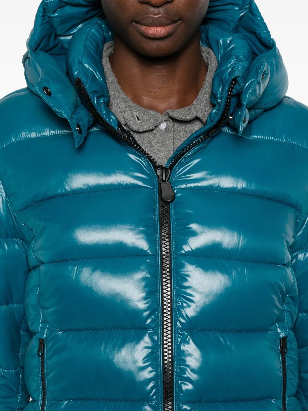 COSMARY SLIM FIT DOWN JACKET WITH LAQUÉ FINISH