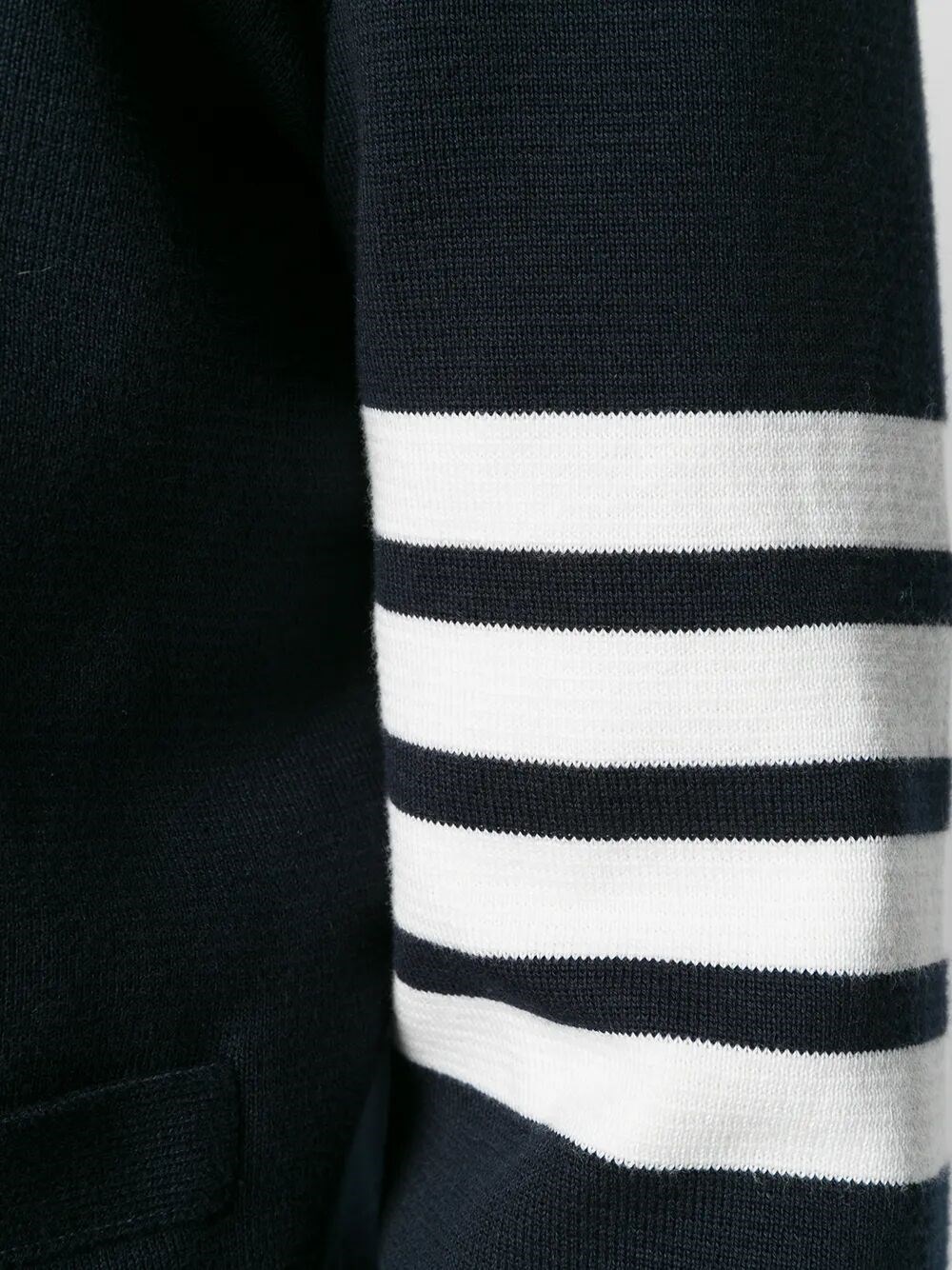 4-BAR V-NECK COTTON CARDIGAN