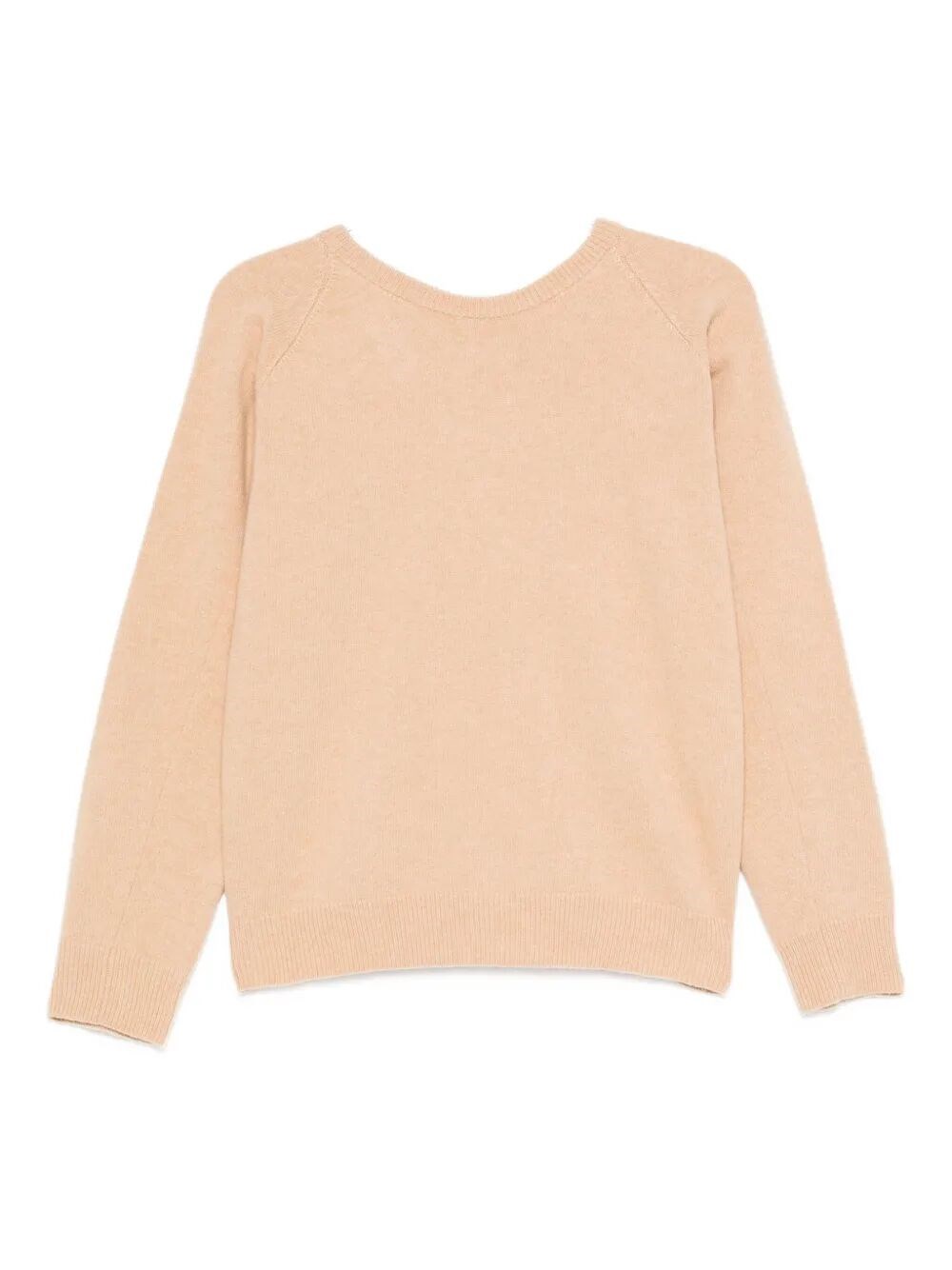 Maison Margiela V Back Neckline Wool Jumper Clothing In Nude