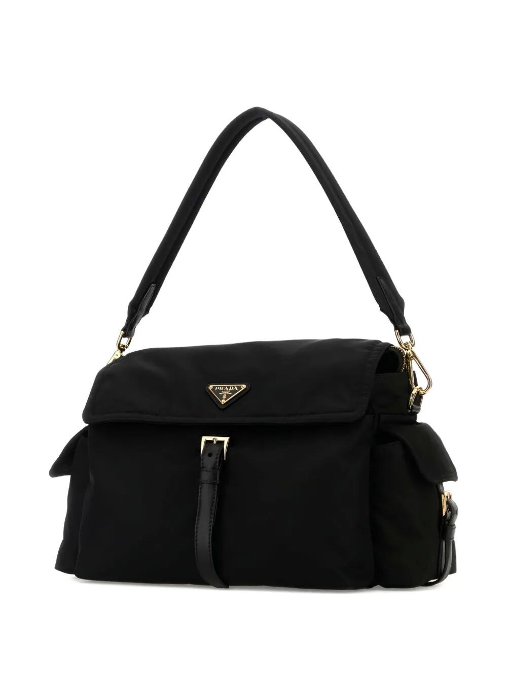 PRADA EXPLORE LARGE RE-NYLON SHOULDER BAG WITH FLAP