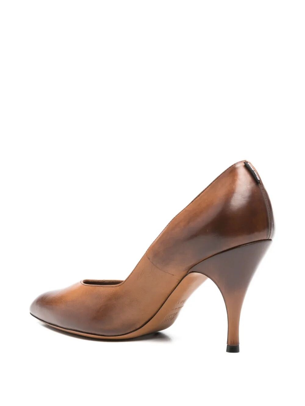 AYERS VINTAGE-EFFECT LEATHER PUMPS